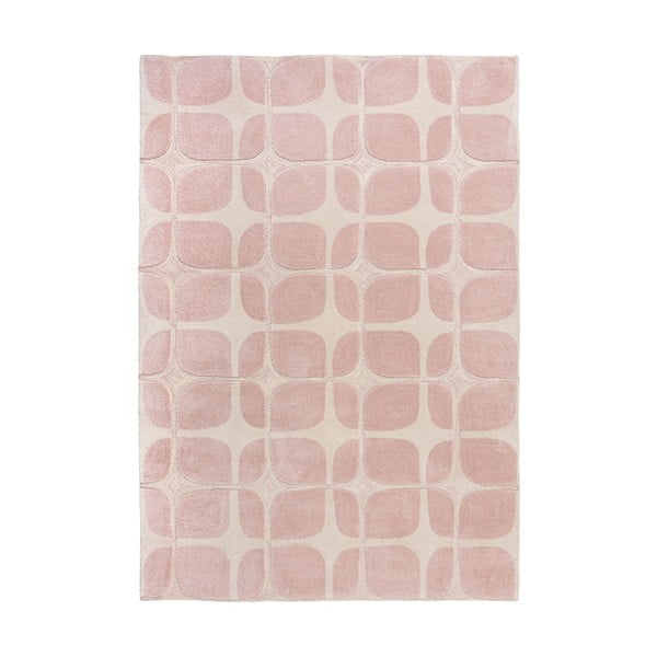 Розов килим , 120 x 170 cm Mesh - Flair Rugs