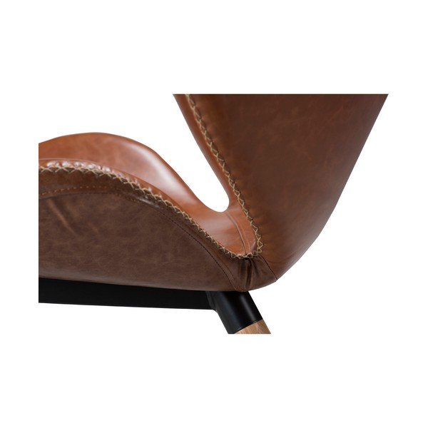 Hnědé kožené křeslo DAN-FORM Denmark Butterfly-image-1