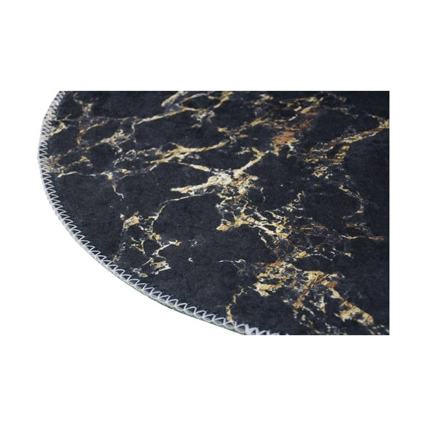 Сив кръгъл килим ø 160 cm - Vitaus-image-2