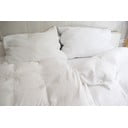 Бяло единично  муселиново спално бельо 140x200 cm Plain Muslin – Butter Kings