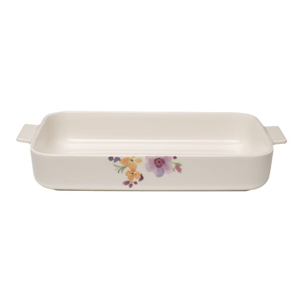 Бяла порцеланова чиния за печене Villeroy & Boch , 34 x 24 cm Mariefleur Basic - Villeroy&Boch