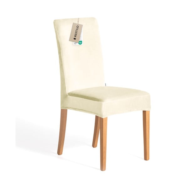 Кремави ластични покривала за стол в комплект от 4 бр. 48 cm Sento – Restilo-image-3