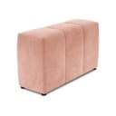 Розов кадифен подлакътник за модулен диван Rome Velvet - Cosmopolitan Design