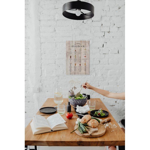 Дървена табела 40x60 cm Cocktails Handbook - Really Nice Things-image-1