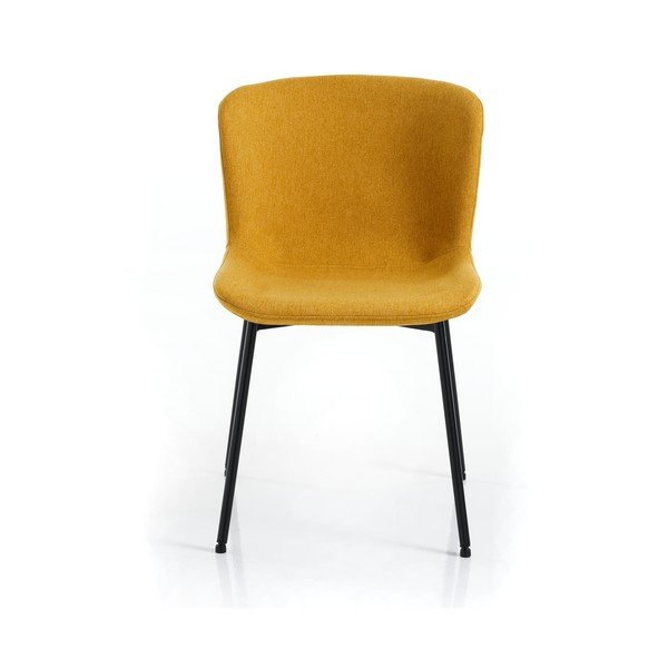 Трапезни столове в комплект от 2 бр. в цвят жълта охра Snug – Tomasucci-image-4