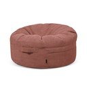 Пуф от рипсено кадифе в тухлен цвят Roll 105 – SLOWDOWN