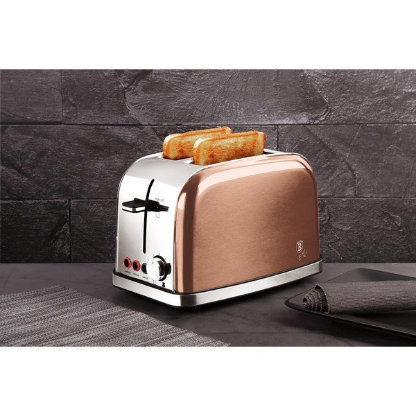 Бежов тостер Rosegold Metallic Line - BerlingerHaus-image-2