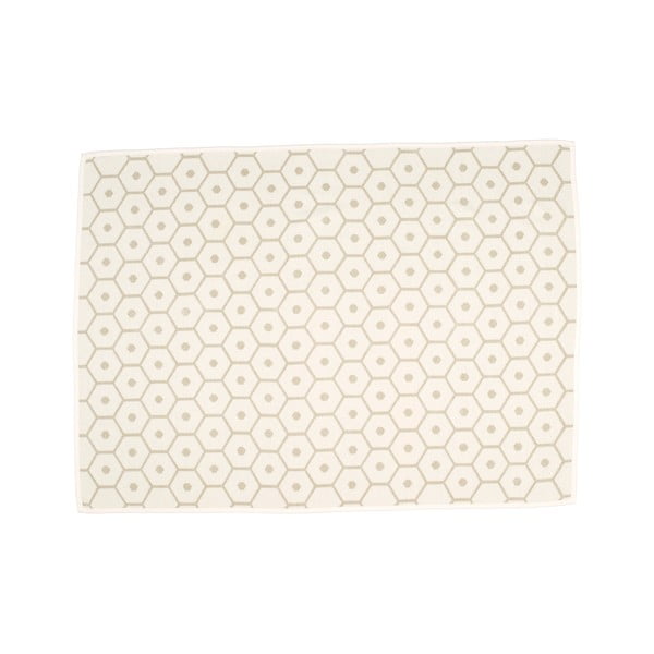 Кремаво одеяло със смес от вълна 140x180 cm Honey Sand – Pappelina-image-1