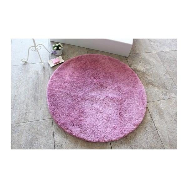 Лилаво килимче за баня Цветове на люляк, ⌀ 90 см - Confetti Bathmats
