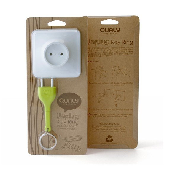 Set 2 věšáků Unplug, zelený-image-3