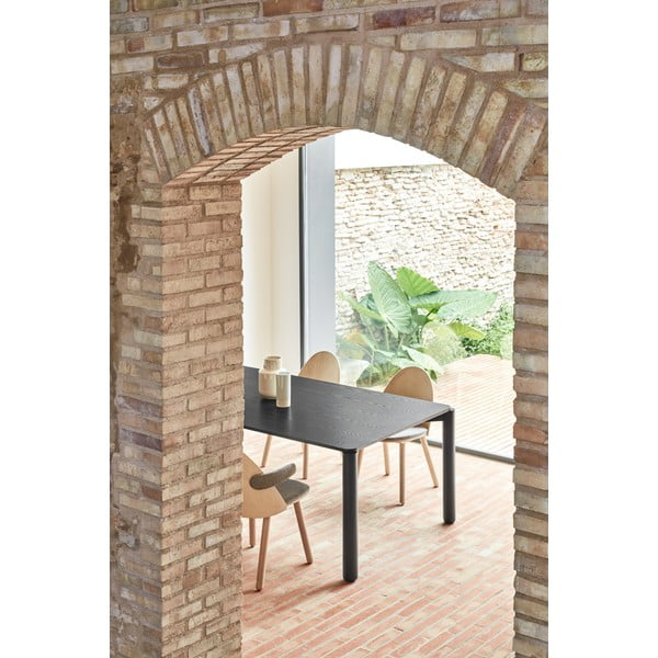 Черна маса за хранене , 180 x 100 cm Atlas - Teulat-image-3