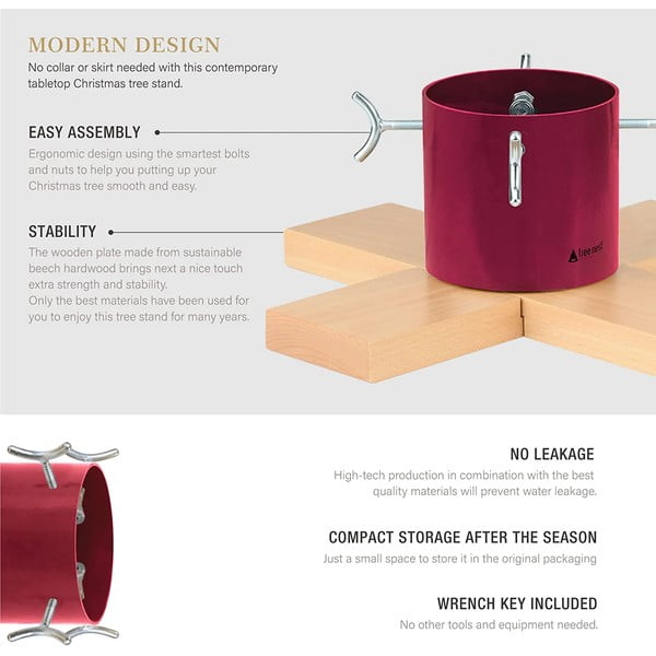Стойка за коледна елха в сребристо Hip - Tree Nest-image-3