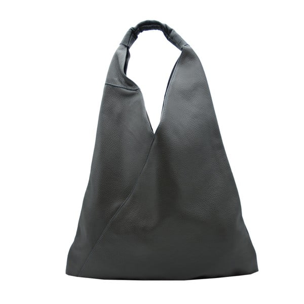 Тъмно сива чанта от естествена кожа Panna - Andrea Cardone