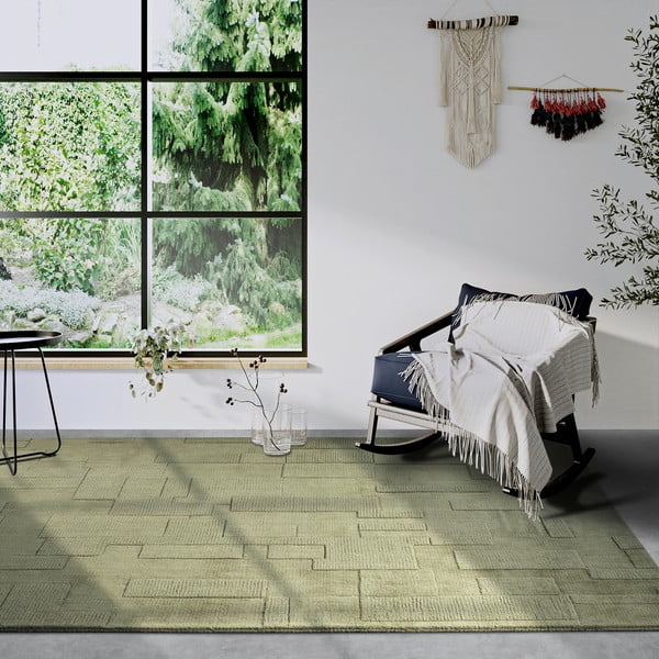 Зелен ръчно изработен вълнен килим 80x150 cm Wilhelmine – Villeroy&Boch-image-1