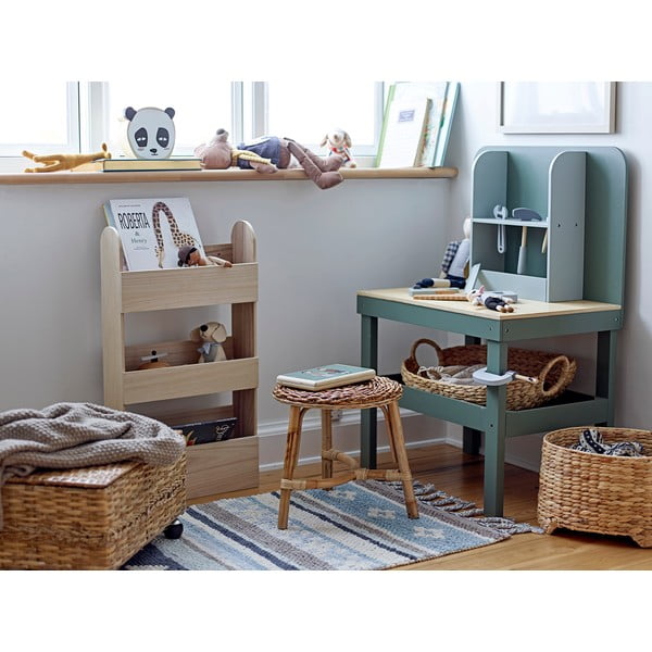 Детски стенен шкаф за книги от масивна дървесина Pavlovnia в естествен цвят 38x70 cm Moris - Bloomingville Mini-image-1