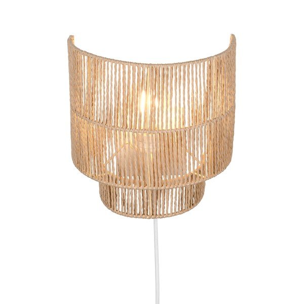 Стенна лампа с USB в естествен цвят Satna – Reality-image-2