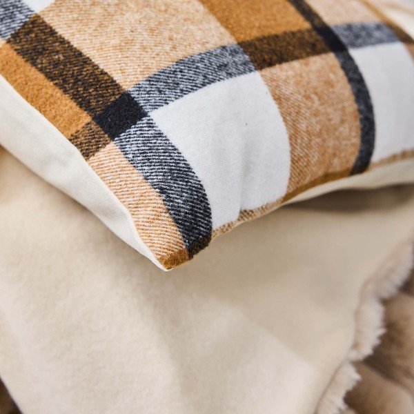 Декоративна възглавница 45x45 cm Ecossais – douceur d'intérieur-image-2