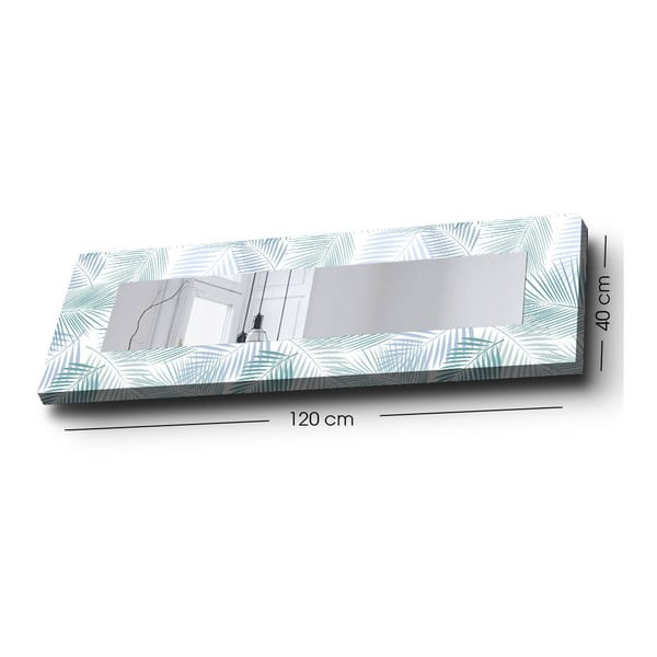 Стенно огледало с дървена рамка 40x120 cm - Wallity-image-3