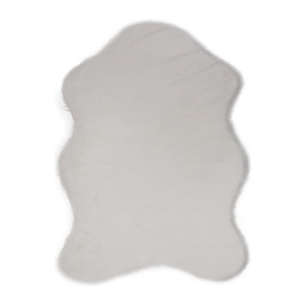 Бял килим от изкуствена кожа Pelus White, 150 x 200 cm - Unknown