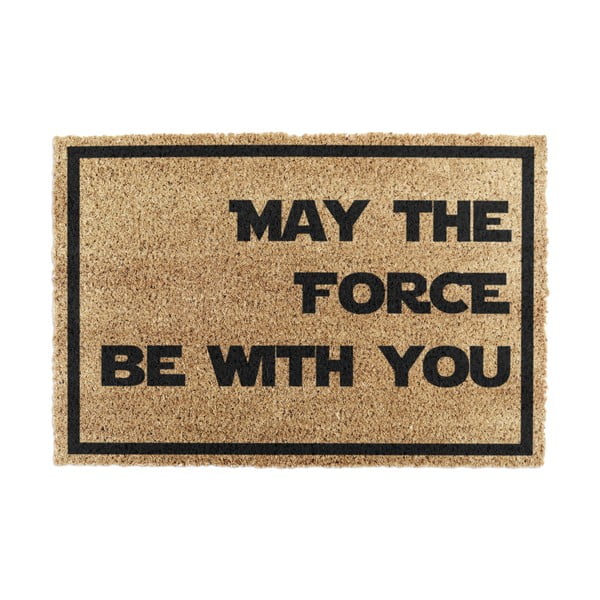 Изтривалка от кокосови влакна 40x60 cm May the Force Be With Your – Artsy Doormats