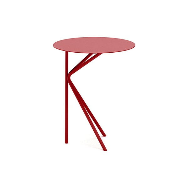 Červený příruční stolek MEME Design Twin
