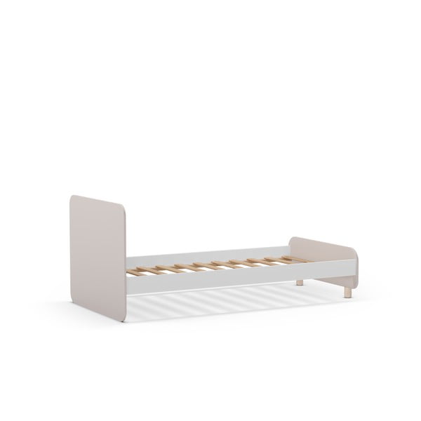 Кремаво детско легло от масивен бор 90x190 cm Nora – Marckeric-image-2