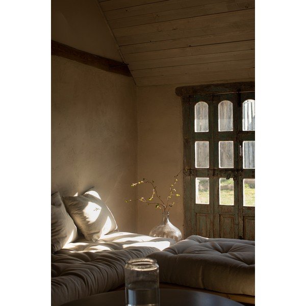 Табуретка за крака Natural Clear/Olive Green Senza - Karup Design-image-4