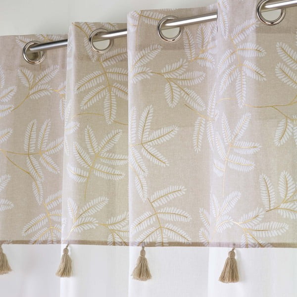 Бяло/бежово перде със смес от памук 140x240 cm Altea – douceur d'intérieur-image-2