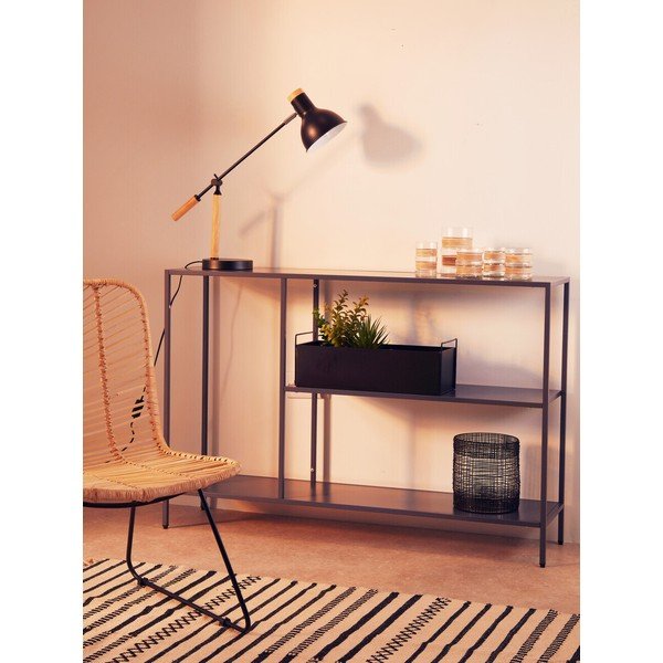 Сива стоманена конзолна маса 30x120 cm Acero – Premier Housewares-image-1