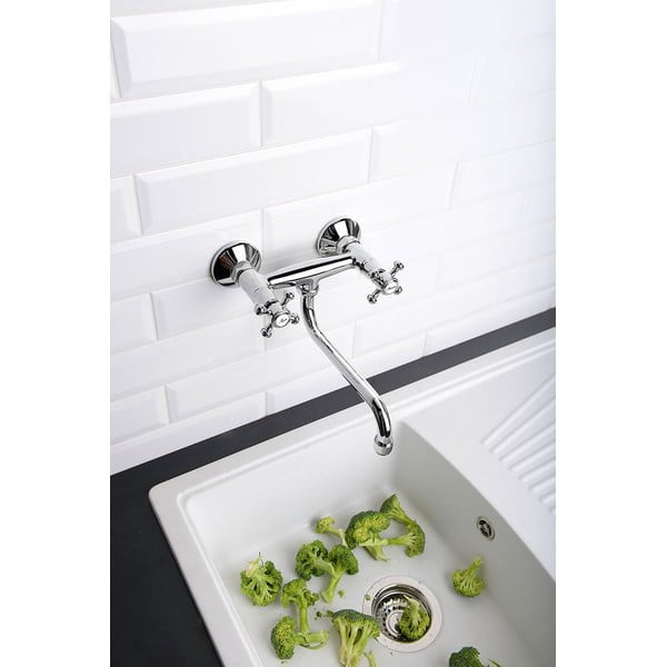 Стенна батерия за мивка в бронзов цвят (1 изход) Antea – Sapho-image-1