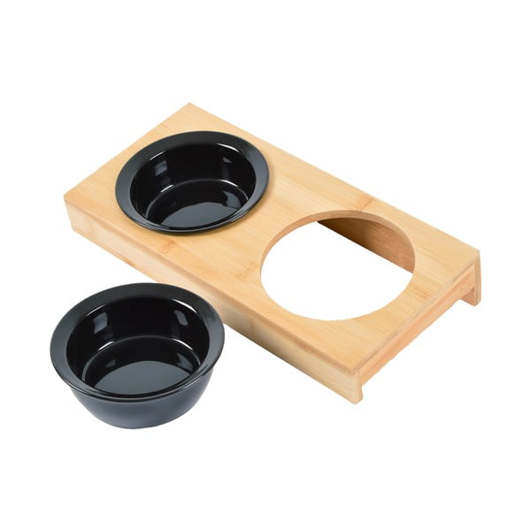 Бамбуков комплект купички с основа за куче ø 12 cm – Love Story-image-2