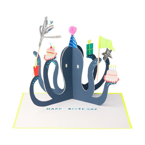 Картичка Party Octopus – Meri Meri