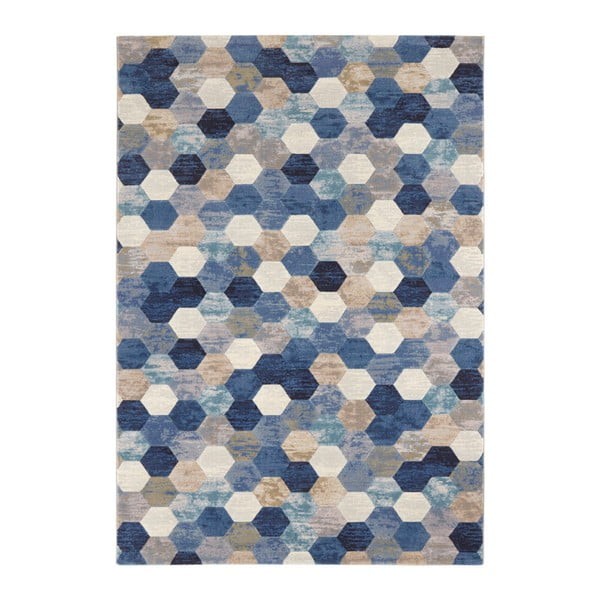 Син и кремав килим Arty Manosque, 200 x 290 cm - Elle Decoration
