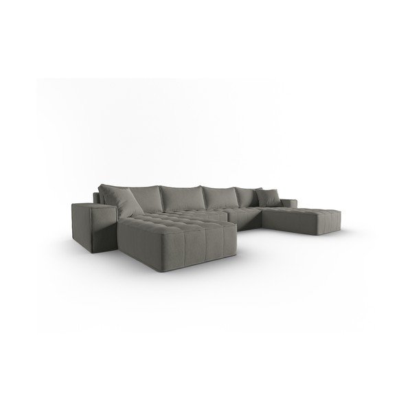 Сив ъглов диван Mike - Micadoni Home-image-2