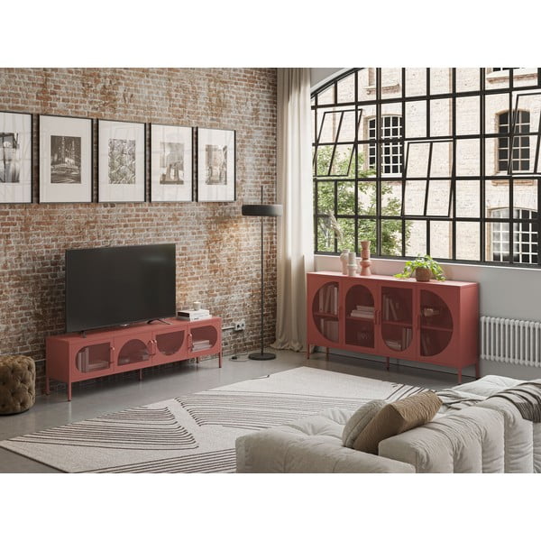 Маса за телевизор в тухлен цвят 180x50 cm Tayra – Marckeric-image-1