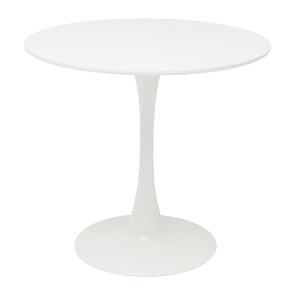 Бяла маса за хранене , ⌀ 80 cm Schickeria - Kare Design