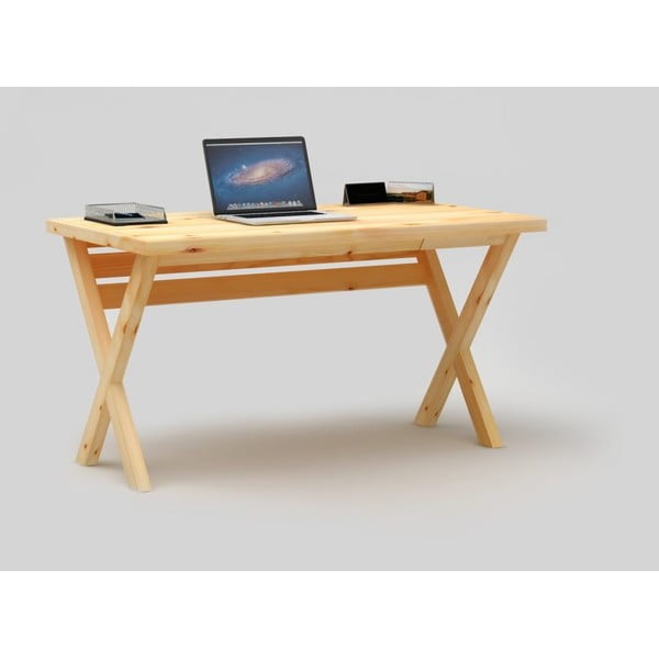 Psací stůl Only Wood Desk X s přírodní deskou