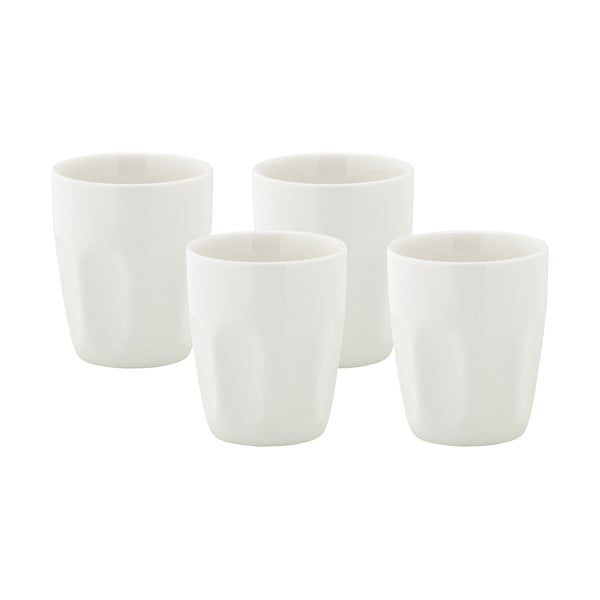 Бели порцеланови чаши в комплект от 4 чаши по 200 мл Basic - Maxwell & Williams