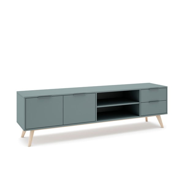 Маса за телевизор сиво-зелена 180x53x40 cm Pisco – Marckeric-image-4