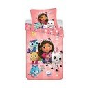 Памучно детско спално бельо за единично легло 140x200 cm Gabby's Dollhouse - Jerry Fabrics