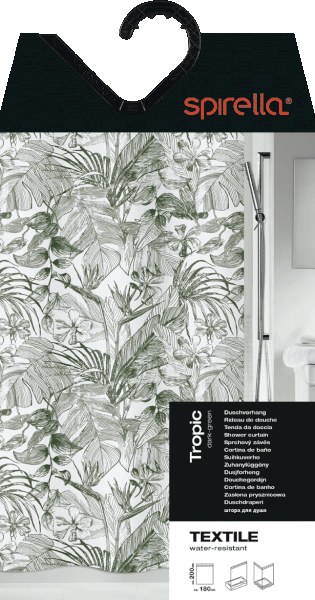 Завеса за душ 180x200 cm Tropic – Spirella-image-4