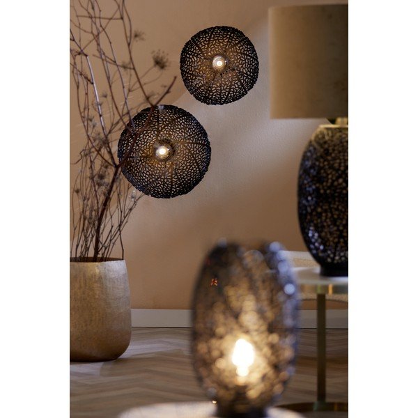 Черна стенна лампа Sinula - Light & Living-image-1