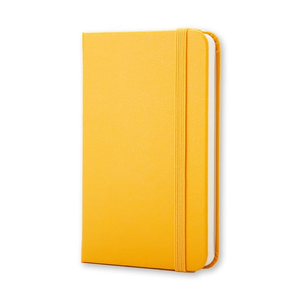 Žlutý zápisník Moleskine Hard, extra malý, nelinkovaný