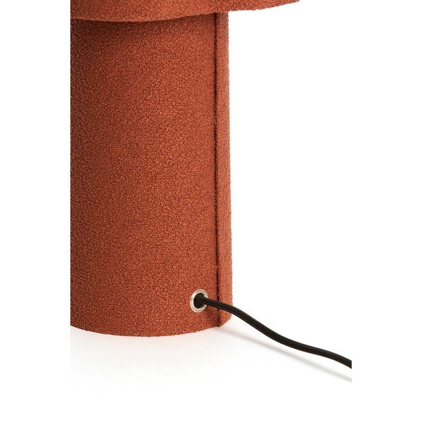 Настолна лампа в тухлен цвят с текстилен абажур (височина 50 cm) Musaby – Light & Living-image-2
