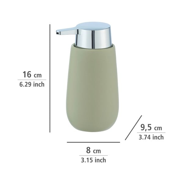 Зелен керамичен дозатор за сапун Badi - Wenko-image-3