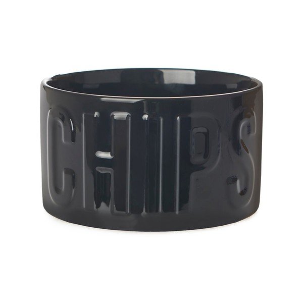 Черна керамична купичка за сервиране 1 l Chips – Balvi