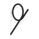 Черна стенна метална кука Tuba L – Spinder Design