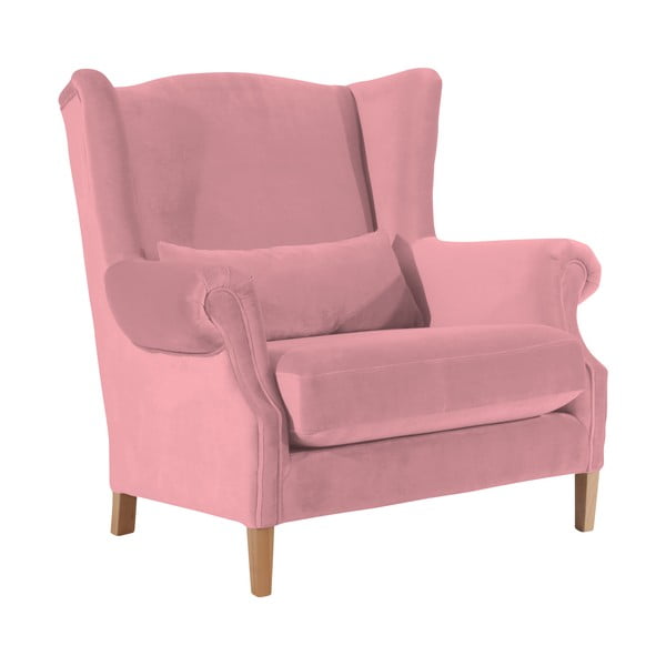 Розово кадифено кресло Eared Velvet Harvey - Max Winzer