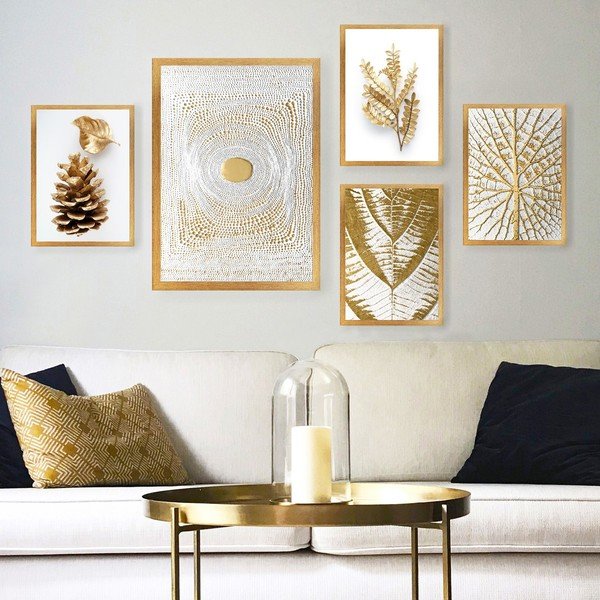 Картини в комплект от 5 бр. 34x44 cm – Wallity-image-1