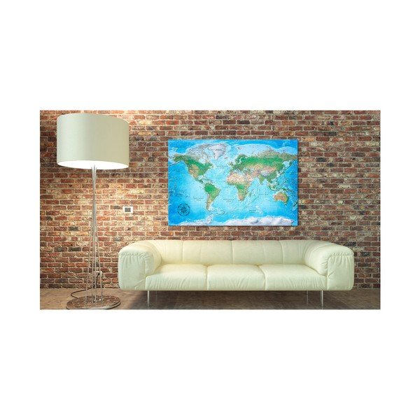 Bimago Карта на света за стена , 90 x 60 cm Traditional Cartography - Artgeist-image-1